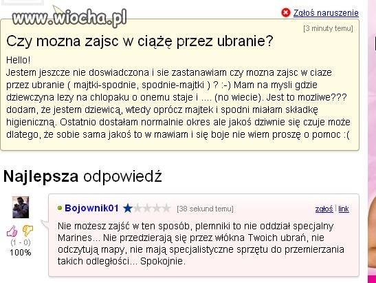 Czy można zajść w ciąże przez ubranie??