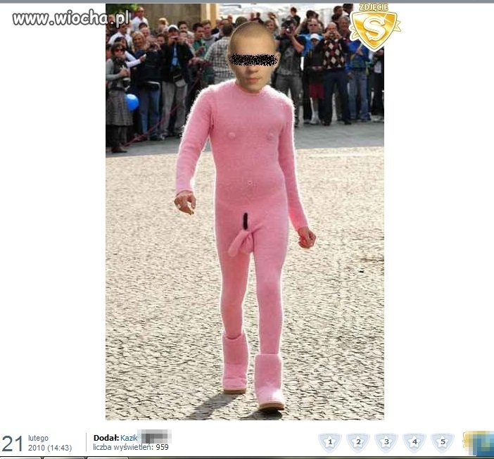 Szpan na różową parówę