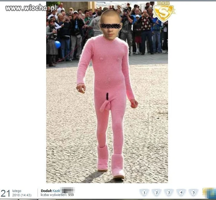 Szpan na różową parówę