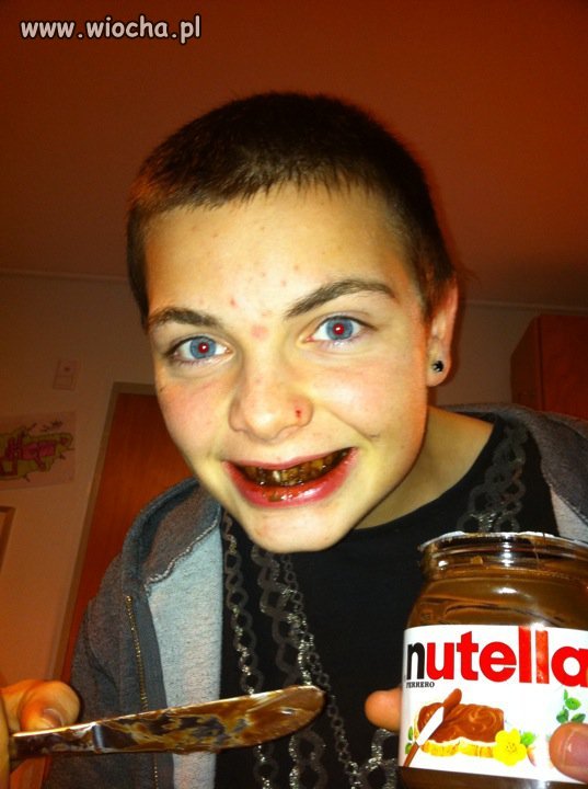 Nutella, jest, trądzik, jest.