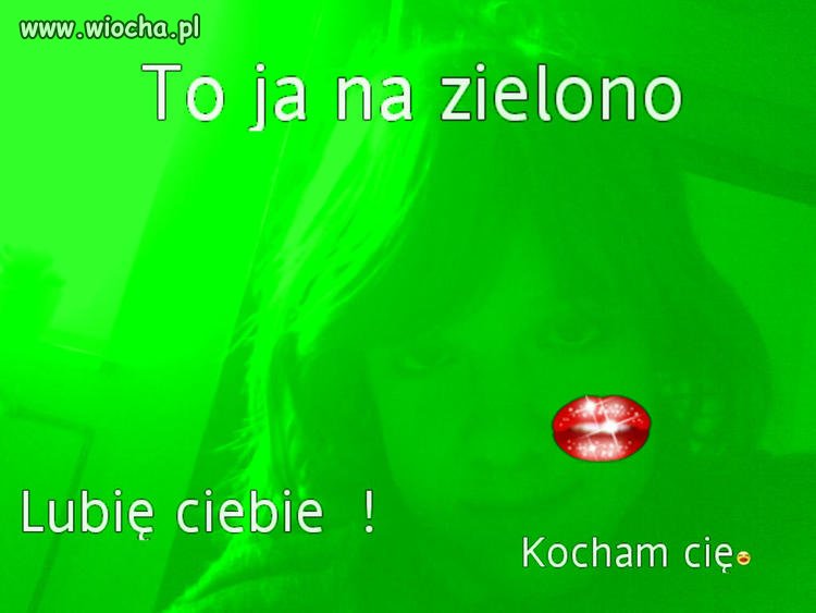 Lans na Nk ... 13 latka bawi się paintem .. Zielono Jej
