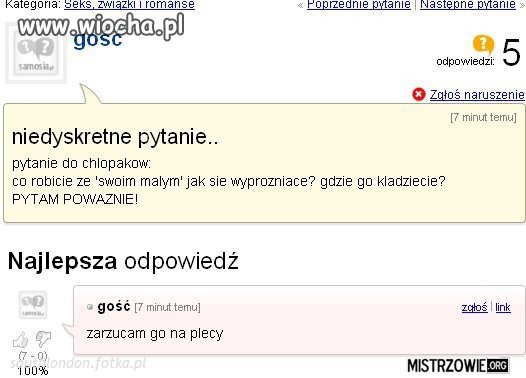 Niedyskretne pytanie