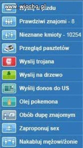 Oto jak powinno wyglądać  prawdziwe menu na nk