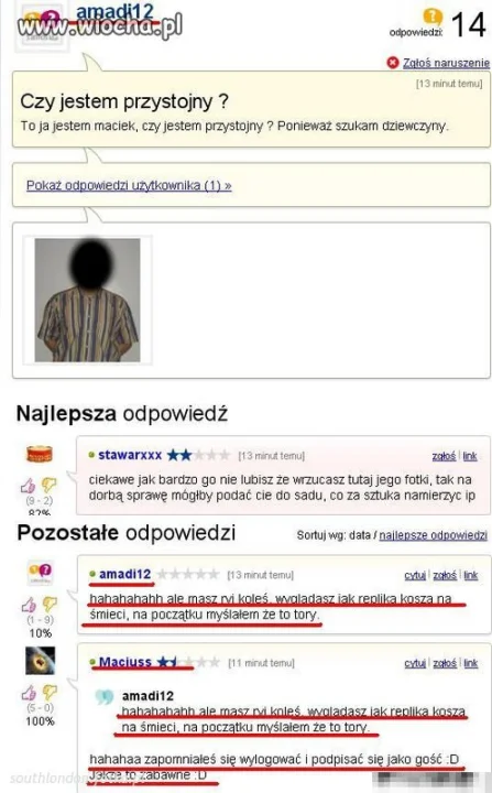 Jestem przystojny?