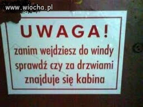 Warto czytać ostrzeżenia.