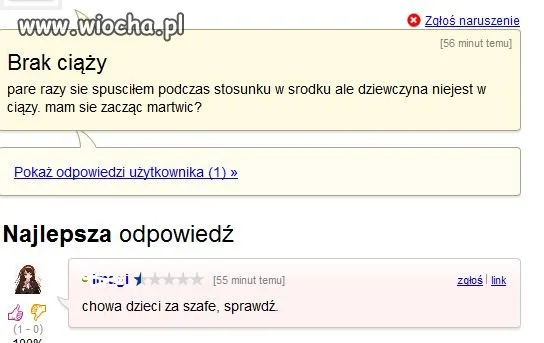 Brak ciąży