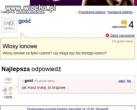 Szybka i prosta odpowiedz.