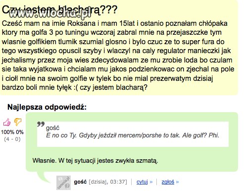 Nawet blachy mają chwile zwątpienia