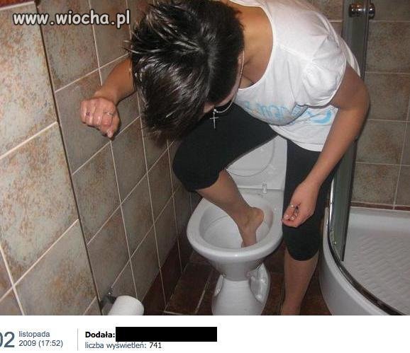 Tak myję nóżki...