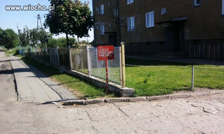Zakaz parkowania "nahodniku"