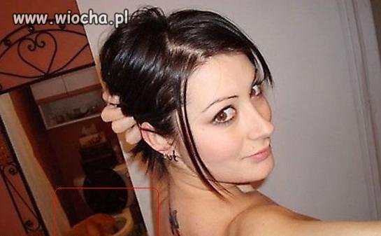 Dziunia robi focie z rąsi