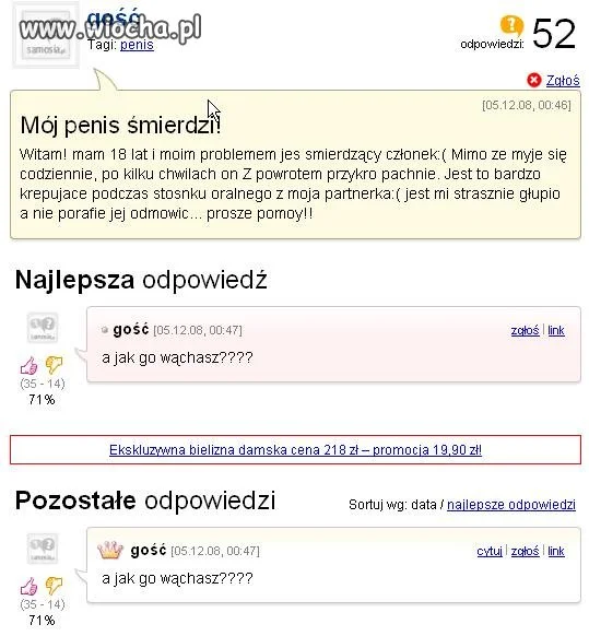 Co za wyznanie