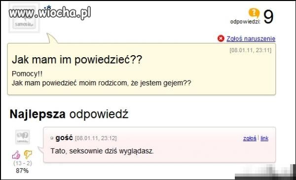 Jak mam powiedzieć rodzicom, że jestem gejem