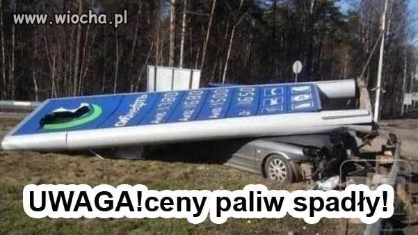 Ceny paliw spadły.
