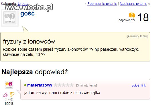 Fryzury łonowców