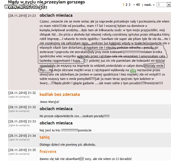 Jest nam Cię żal.