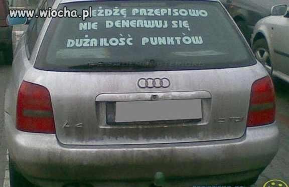 Kiedyś trzeba zacząć jeździć przepisowo 