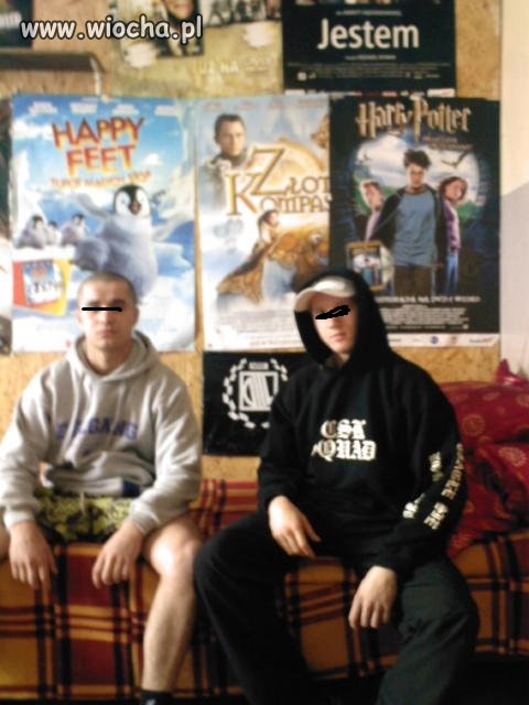 Chłopcy się lansują na gangsta