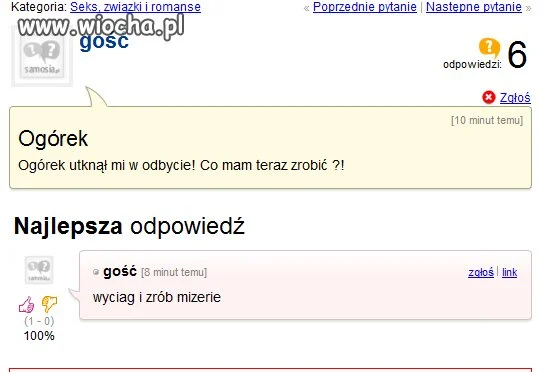 Problem z ogórkiem? 