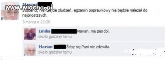 Tak wygląda spotkanie wykładowcy i studenta na...