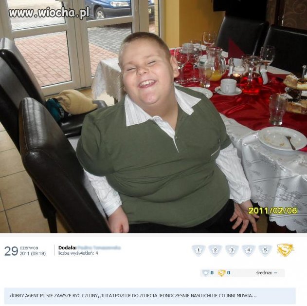 Chłopak z przepychu zaraz pęknie