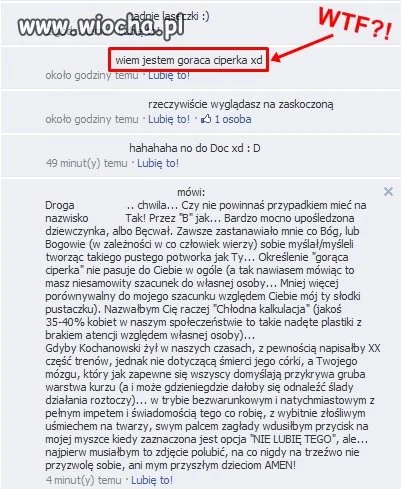"Jestem gorącą ciperką"