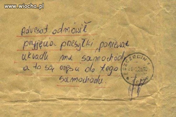 Ukradli mu samochód.