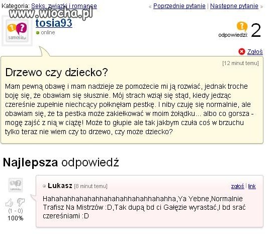 Drzewo czy dziecko ? 