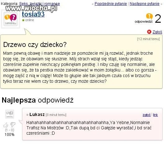 Drzewo czy dziecko ? 