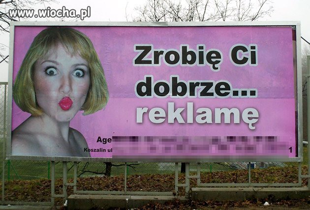 Zrobię Ci dobrze... reklamę 
