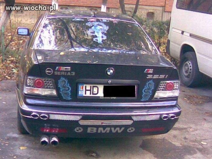 BMW i naklejki mocy.
