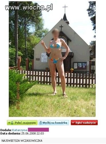 Najświętsza wczasowiczka? 