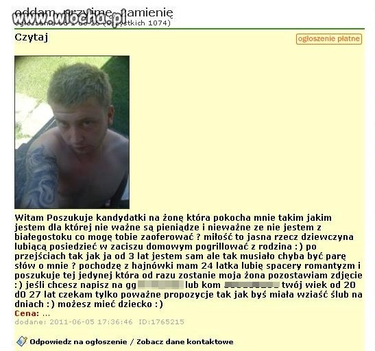 Szukam żony.