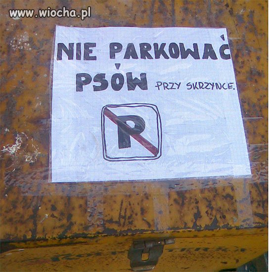 Nie parkować... 