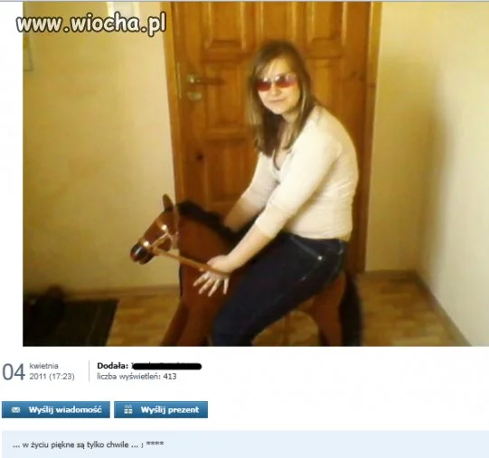 'w życiu piękne są tylko chwile...'