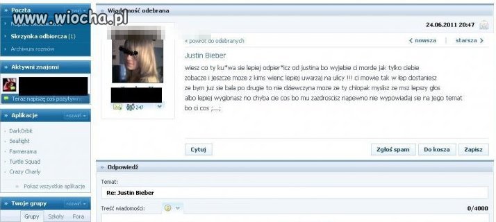 W obronie Justina Biebiera
