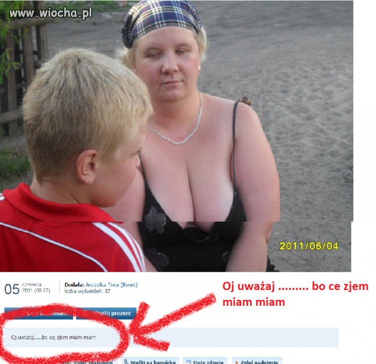 Babcia z wnusiem 