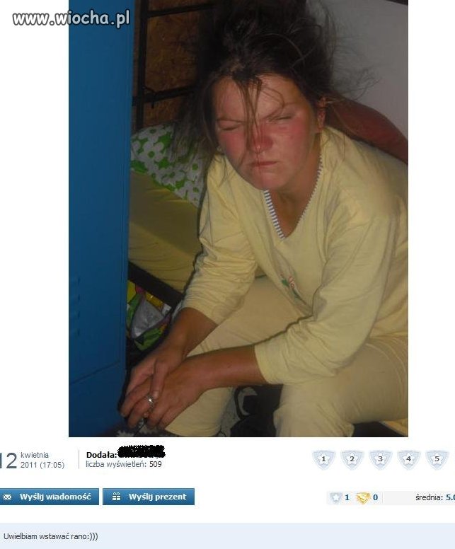 "Uwielbiam wstawać rano"
