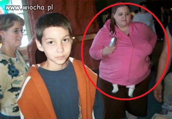 A tak sobie tam dziecko wsadziłam.