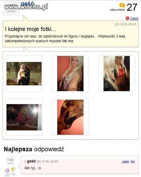 Taa ... Zazdrościmy ...