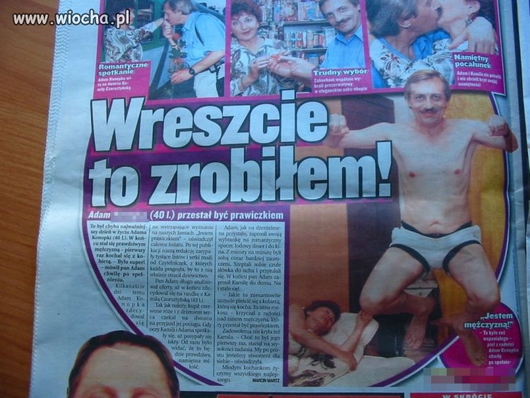 Wreszcie to zrobił!