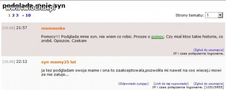Podgląda mnie syn