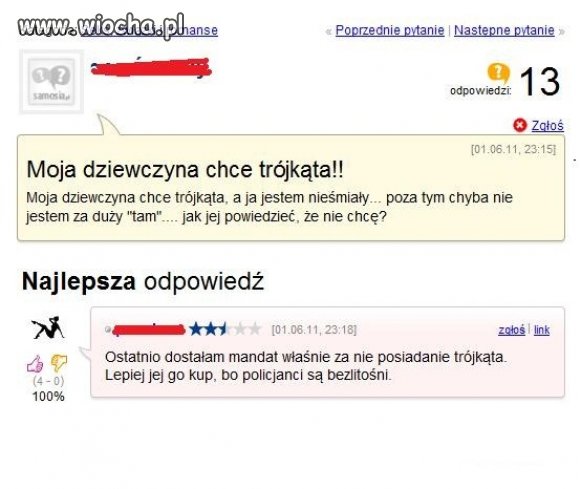 Moja dziewczyna chce trójkąta.