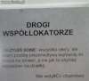 Drogi Współlokatorze..