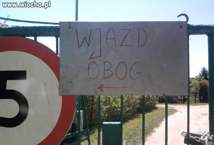 Wjazd.