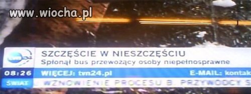 Szczęście w nieszczęściu