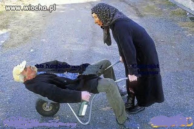 Ciężka praca żony...