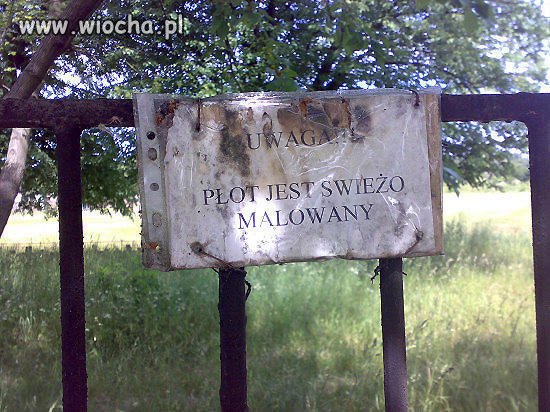 Świeżo malowany ??