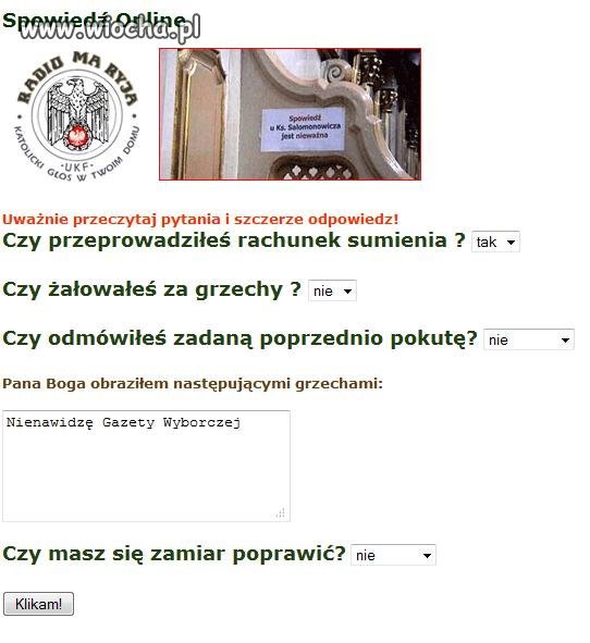 Spowiedź online