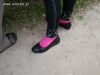 Piękne nowoczesne skarpety XXI wieku i do tego mokasyny